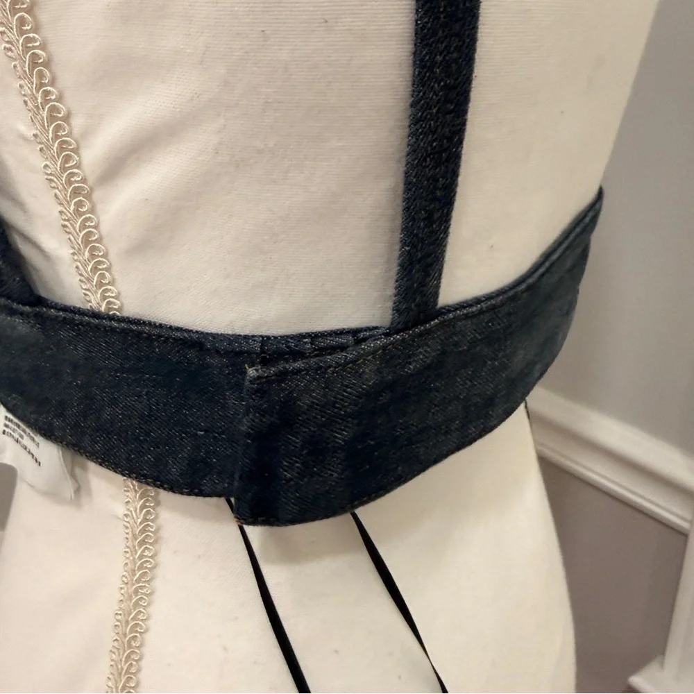 Miu Miu Dark Denim Crop Top - Picture 5 of 7